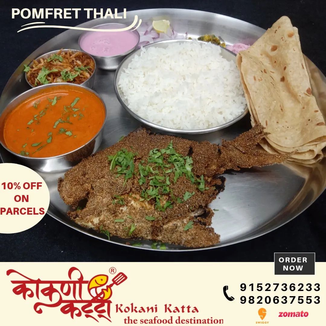 KOKANI KATTA the seafood destination
Jangid Enclave, Opp Laxmi Park, Beverly Park, Kanakia Road, Mira road East.
9152736233/9820637553

**10%Discount on Home Delivery Orders**
*T&C apply

#Kokanikatta…