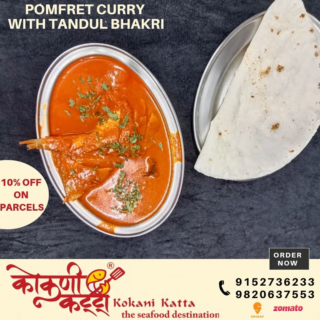 KOKANI KATTA the seafood destination
Jangid Enclave, Opp Laxmi Park, Beverly Park, Kanakia Road, Mira road East.
9152736233/9820637553

**10%Discount on Home Delivery Orders**
*T&C apply

#Kokanikatta…