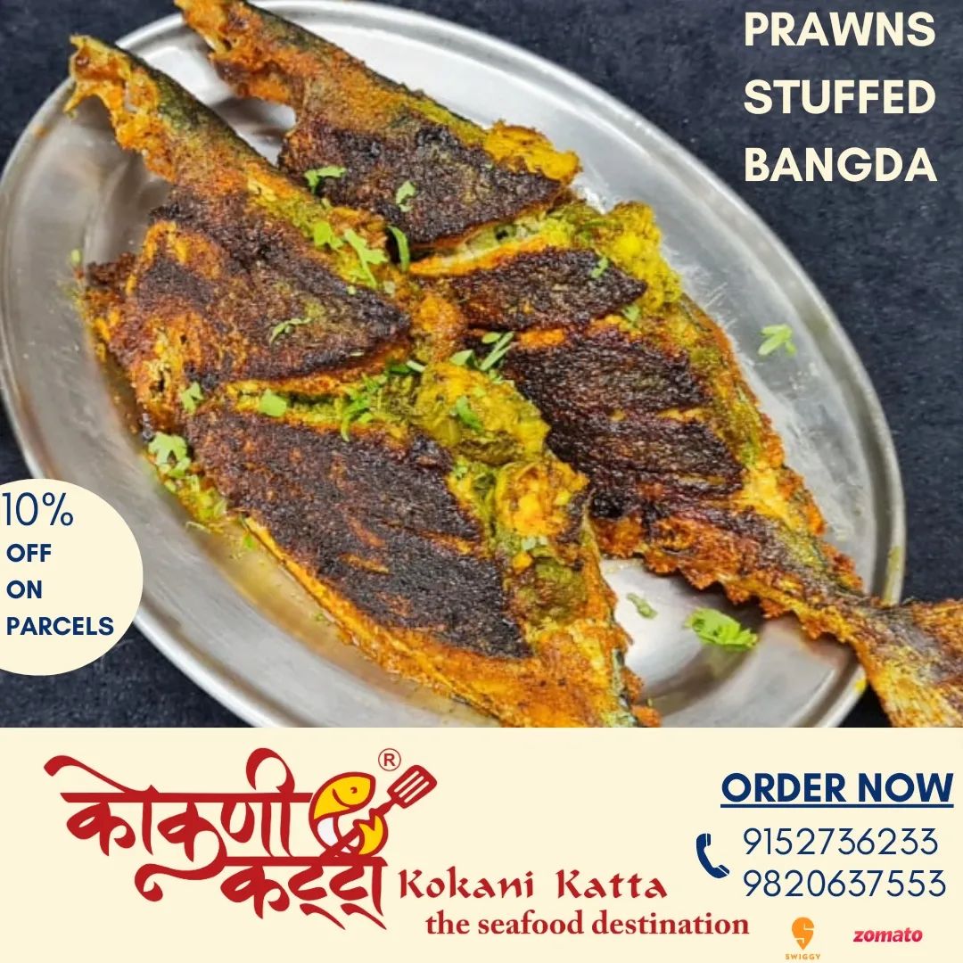 KOKANI KATTA the seafood destination
Jangid Enclave, Opp Laxmi Park, Beverly Park, Kanakia Road, Mira road East.
9152736233/9820637553

**10%Discount on Home Delivery Orders**
*T&C apply

#Kokanikatta…